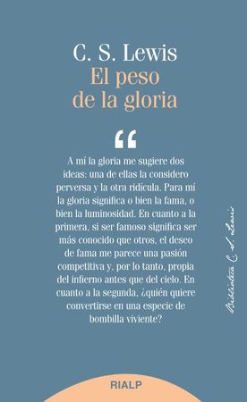 El Peso de la Gloria - Clive Staples Lewis
