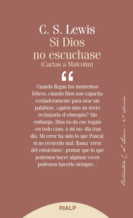 Si Dios no escuchase – Clive Staples Lewis